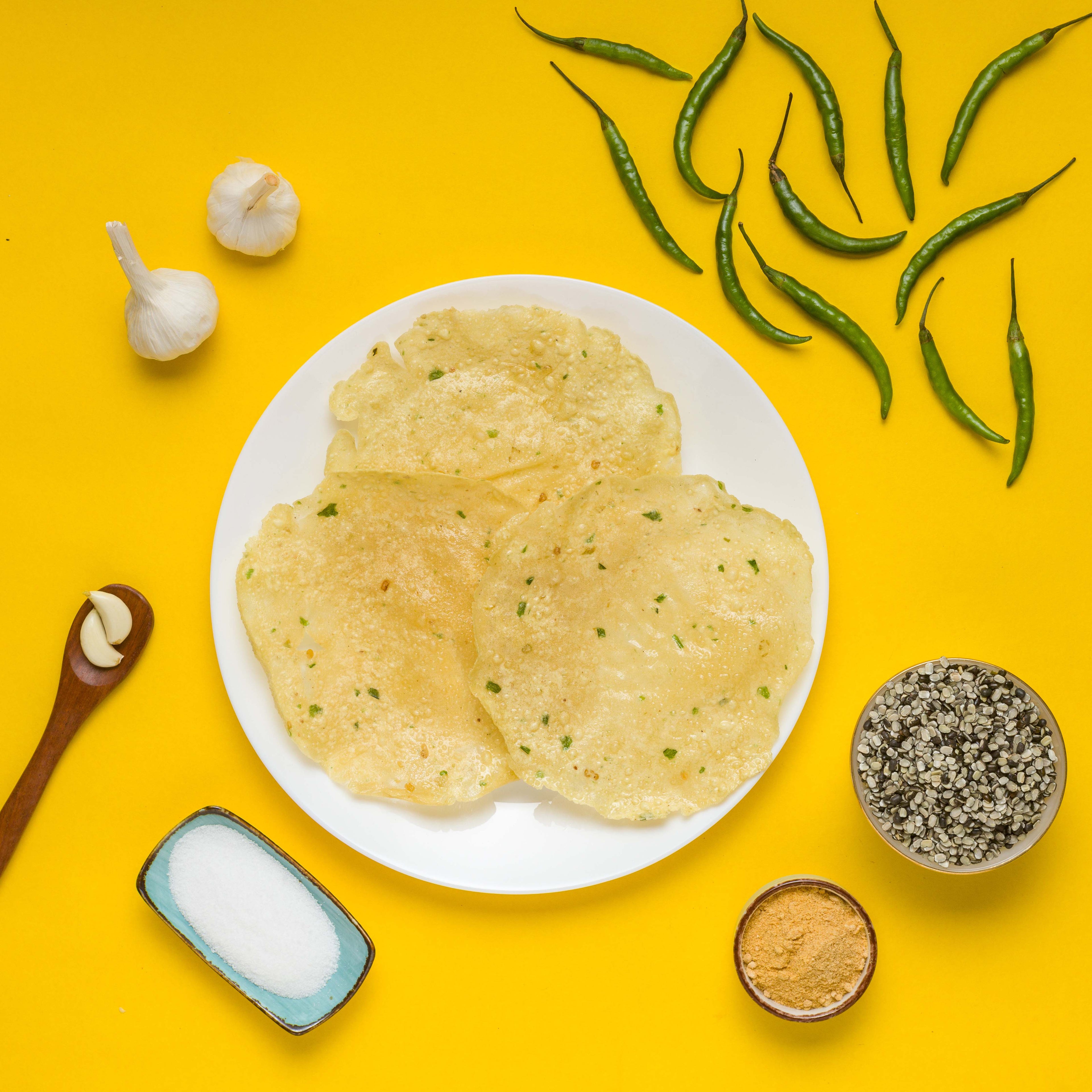 Garlic Protein Papad – Authentic Homemade Garlic Papad
