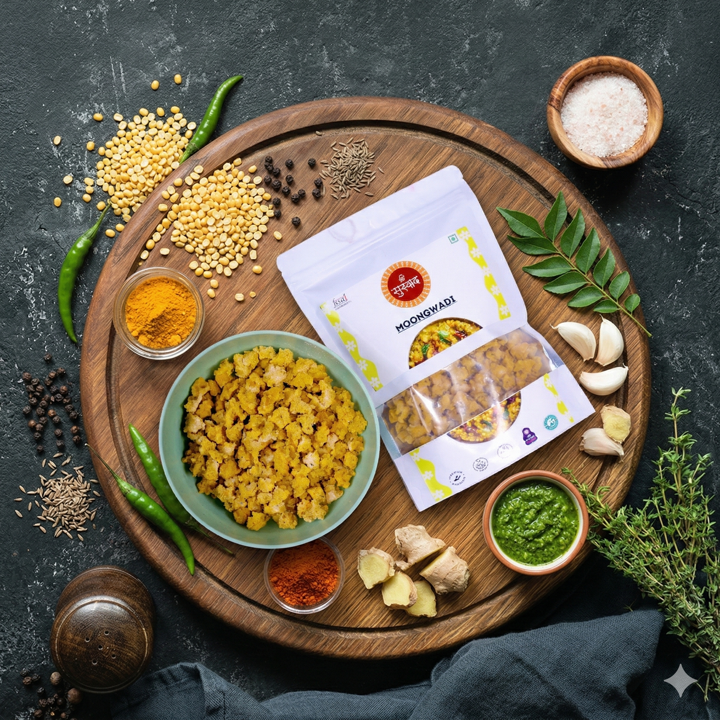 Protein Moongwadi – Authentic Homemade Moong Dal Wadi