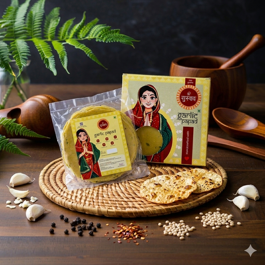 Garlic Protein Papad – Authentic Homemade Garlic Papad