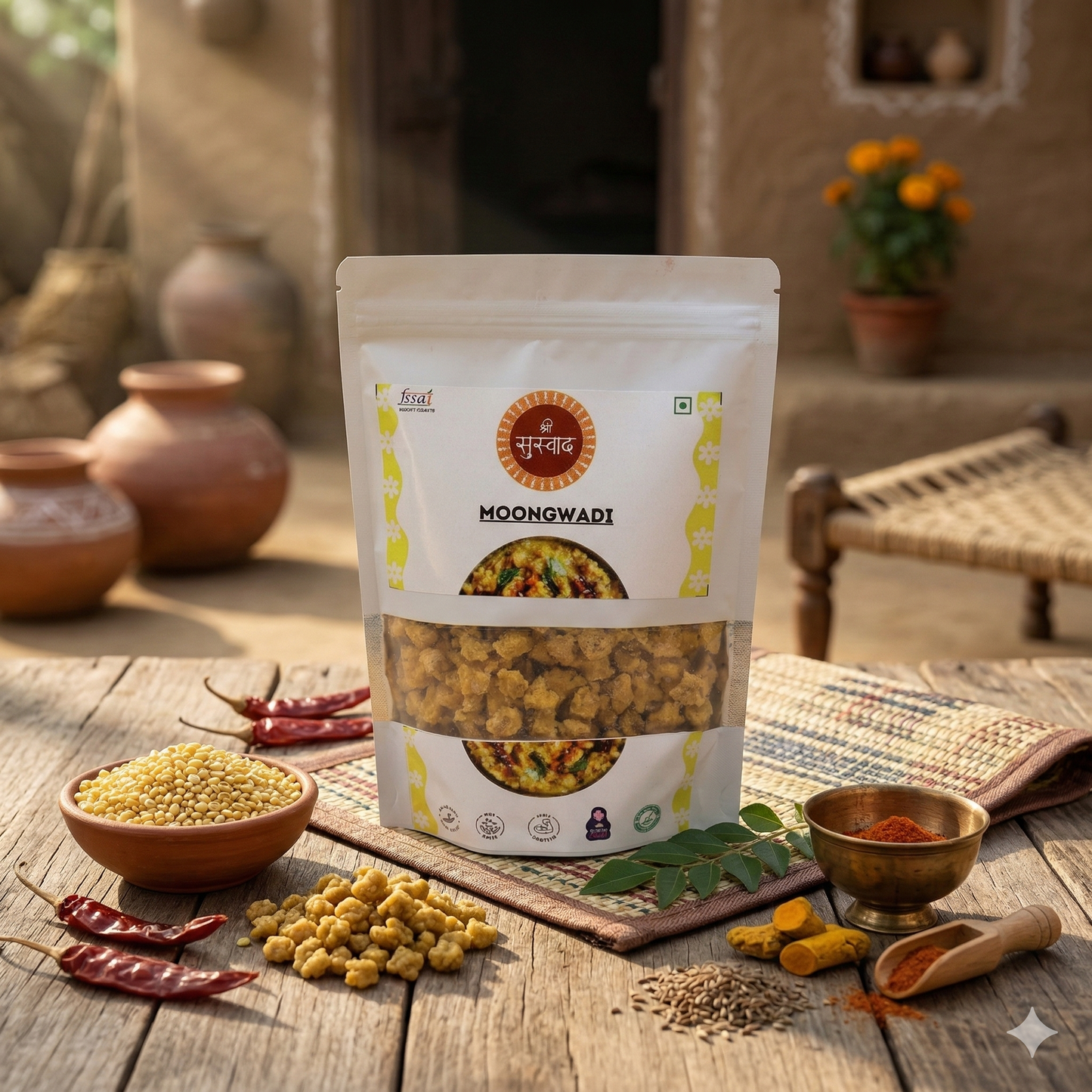 Protein Moongwadi – Authentic Homemade Moong Dal Wadi