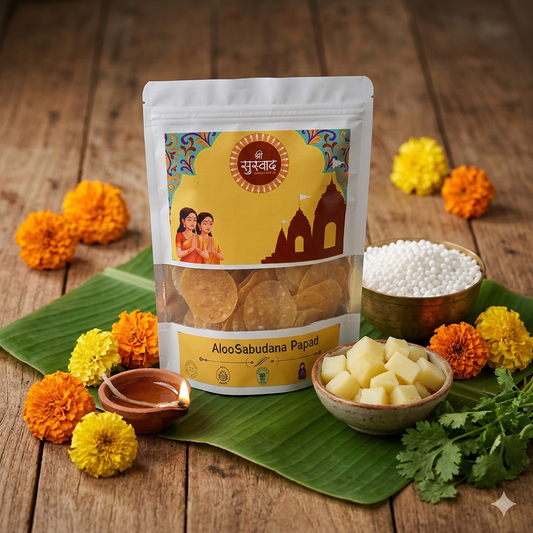 Aloo Sabudana Papad – Vrat / Upvas Friendly Fasting Papad