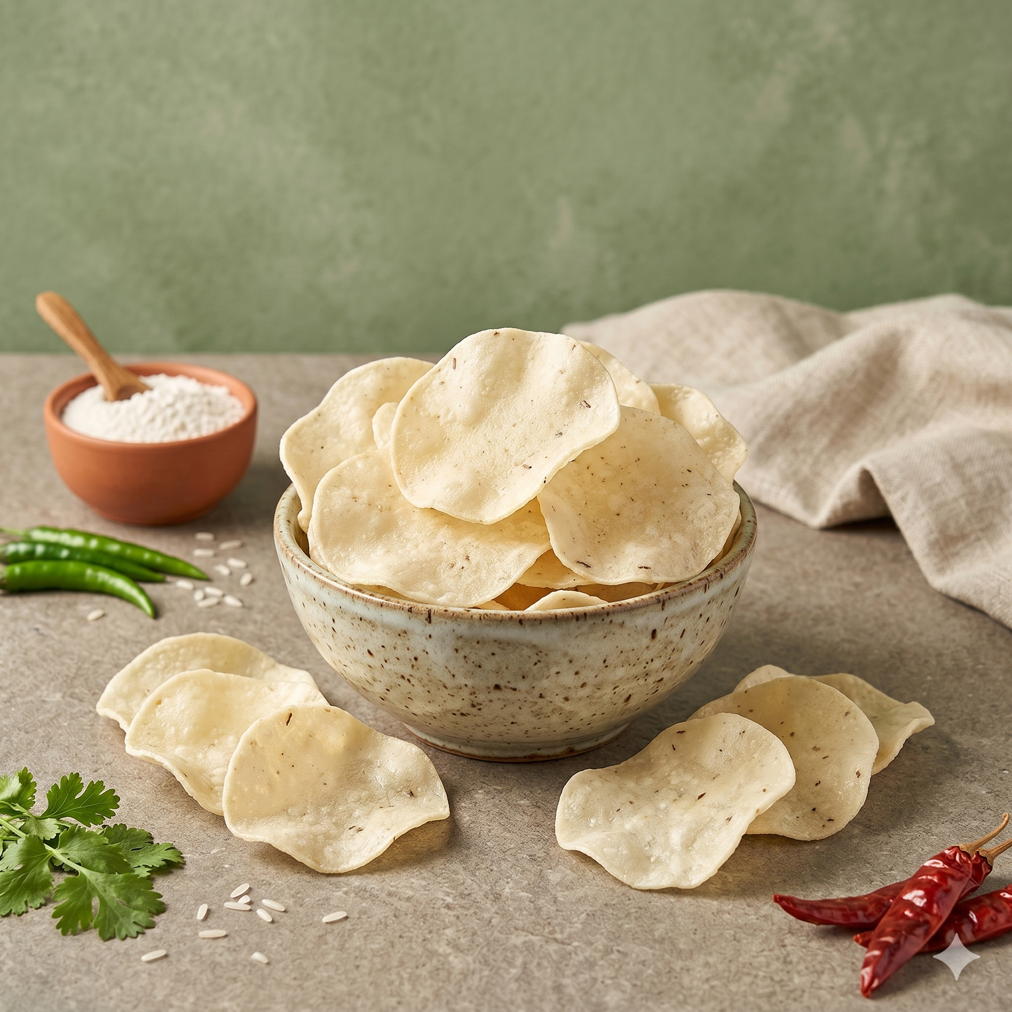 Rice Papad( Khichiya (Papad)