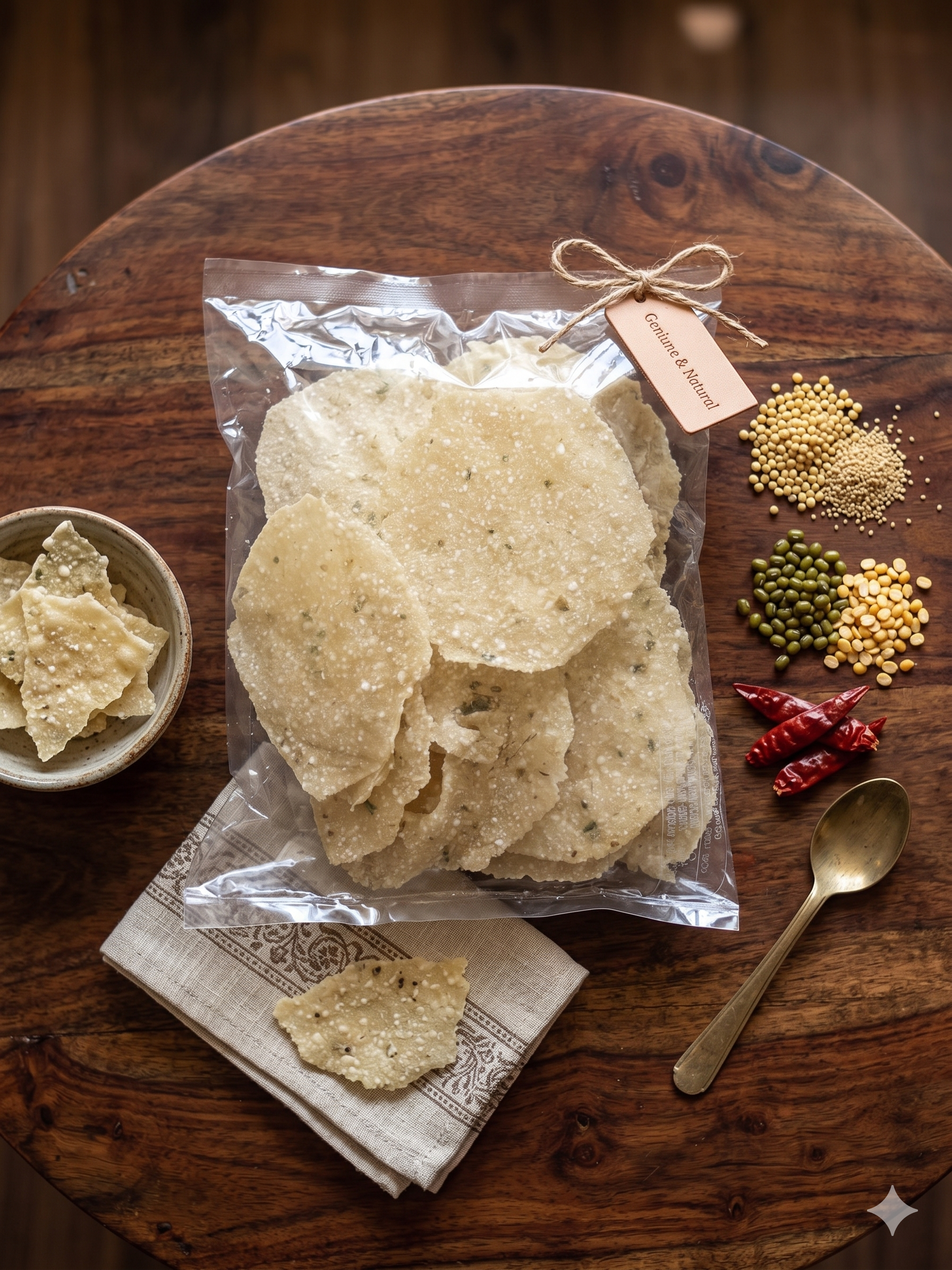 Aloo Sabudana Papad – Vrat / Upvas Friendly Fasting Papad(Green chilli)