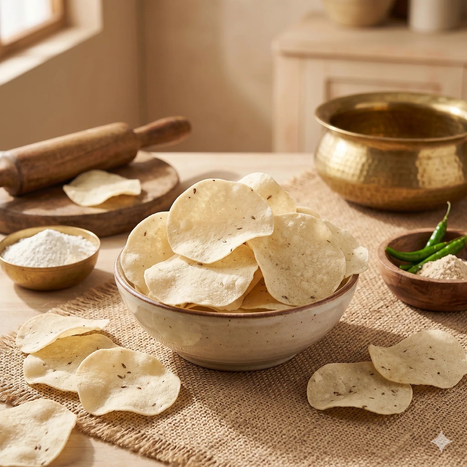 Rice Papad( Khichiya (Papad)