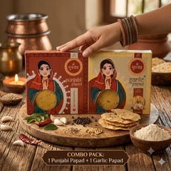 2KG COMBO(PUNJABI PAPAD+GARLIC PAPAD)