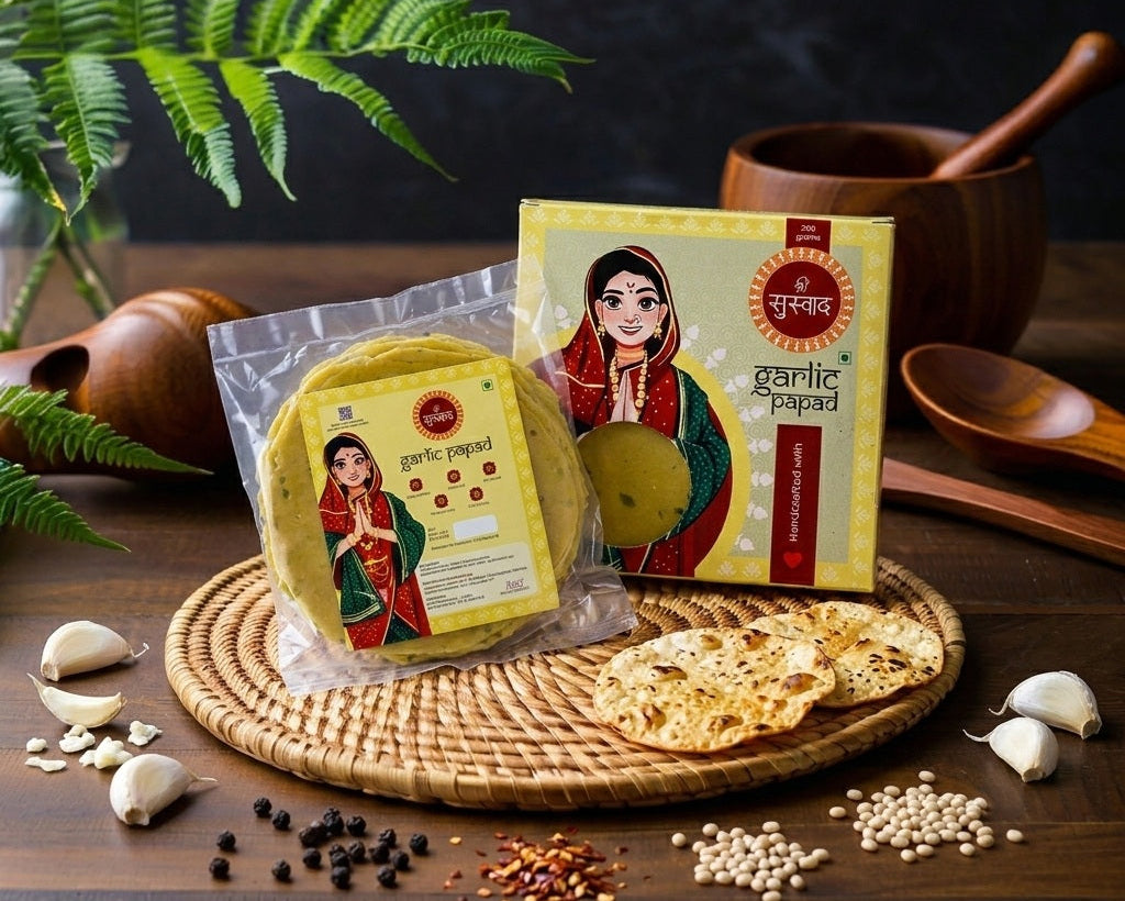 Garlic Protein Papad – Authentic Homemade Garlic Papad