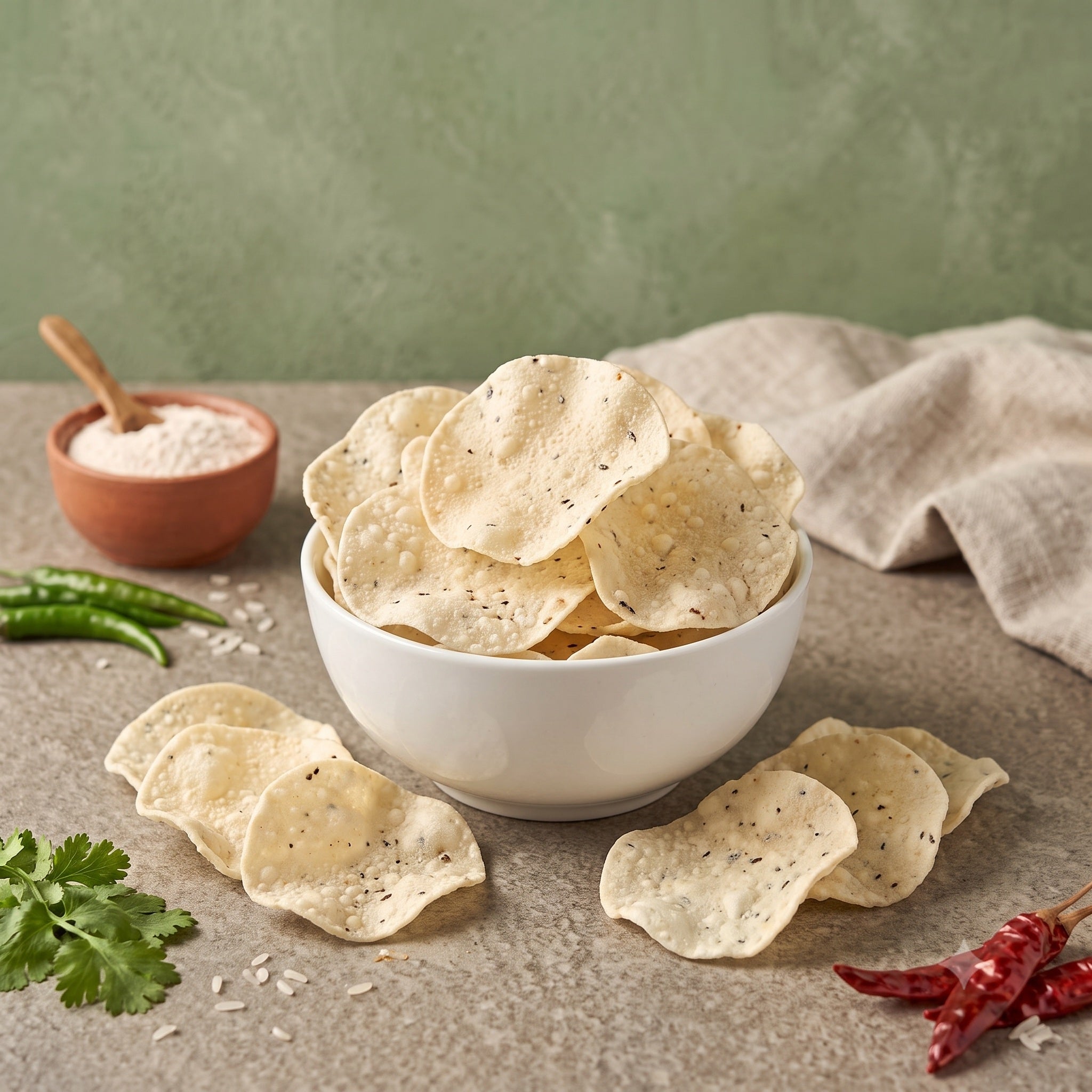 Rice Papad( Khichiya (Papad)