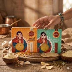 2KG COMBO (MOONG PAPAD + CHANA LASUN PAPAD)