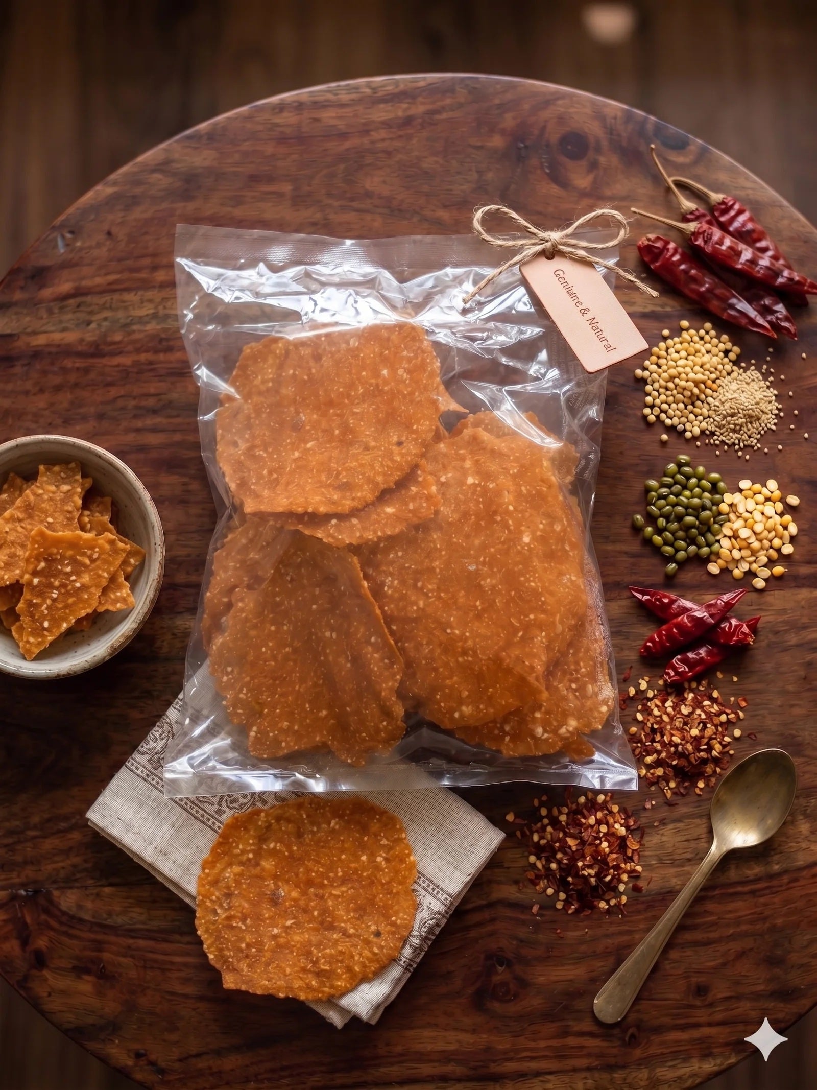 Aloo Sabudana Papad – Vrat / Upvas Friendly Fasting Papad(Red chilli)